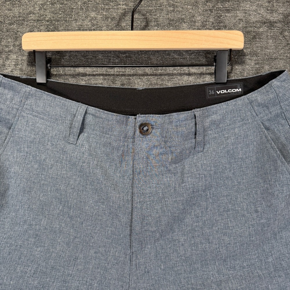 Volcom Kerosene Shorts Mens 36 Hybrid Chino Navy 21 Inch Inseam - Picture 5 of 9